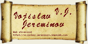 Vojislav Jereminov vizit kartica